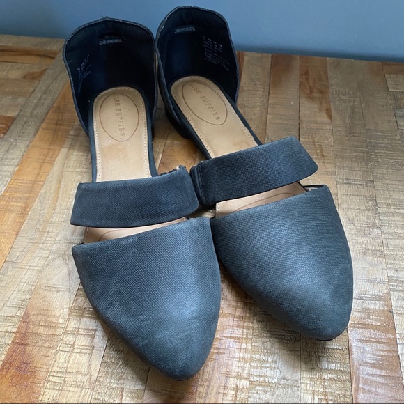 Hush Puppies | Grey Kendall Trave Flats - Picture 2 of 11